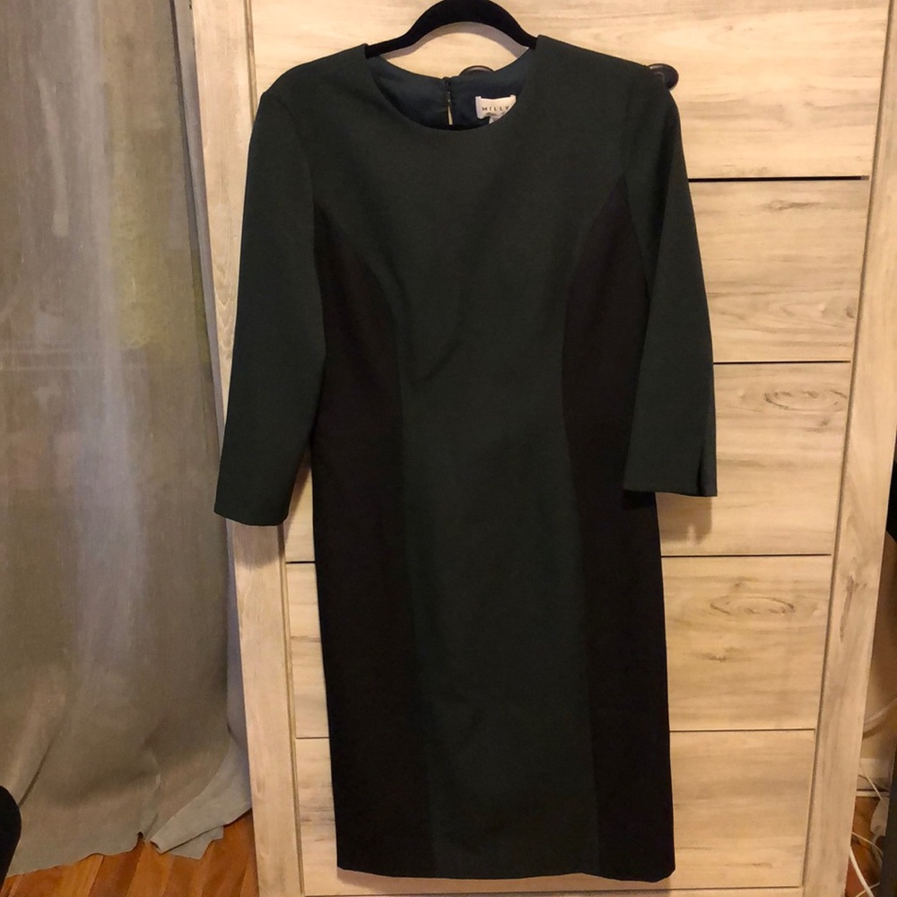 BRAND NEW MILLY fitted quarter sleeve dress